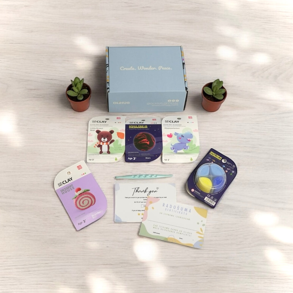 OLiHUG Monthly Subscription Box – Choose 4 or 12 Creative Clay Figurines