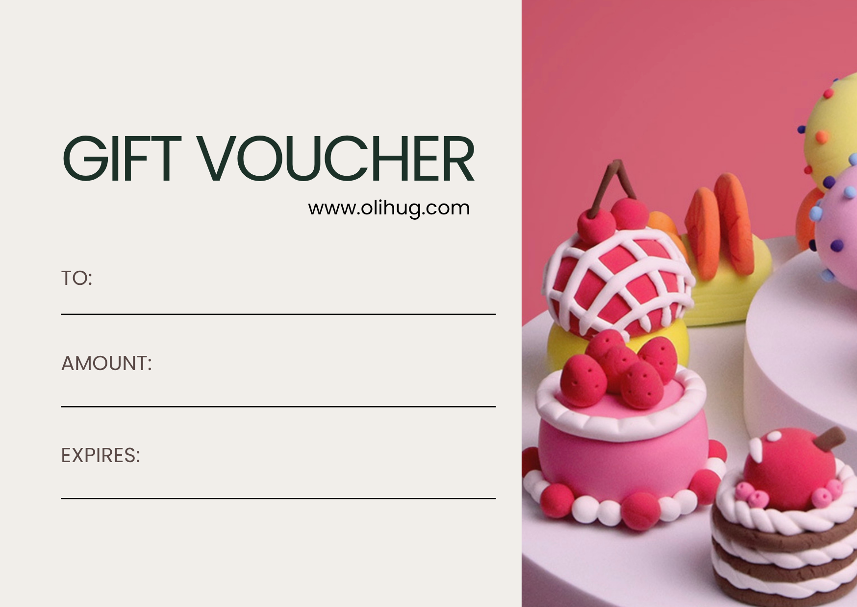 Digital OLiHUG gift card displayed in elegant layout — the perfect last-minute gift idea for creative kids, mindful parents, couples, and eco-conscious families looking for fun, screen-free activities.