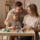 Wholesale air dry clay kits for schools and kindergartens displayed on table, DIY craft sets for classroom group activities and retail resale in Europe