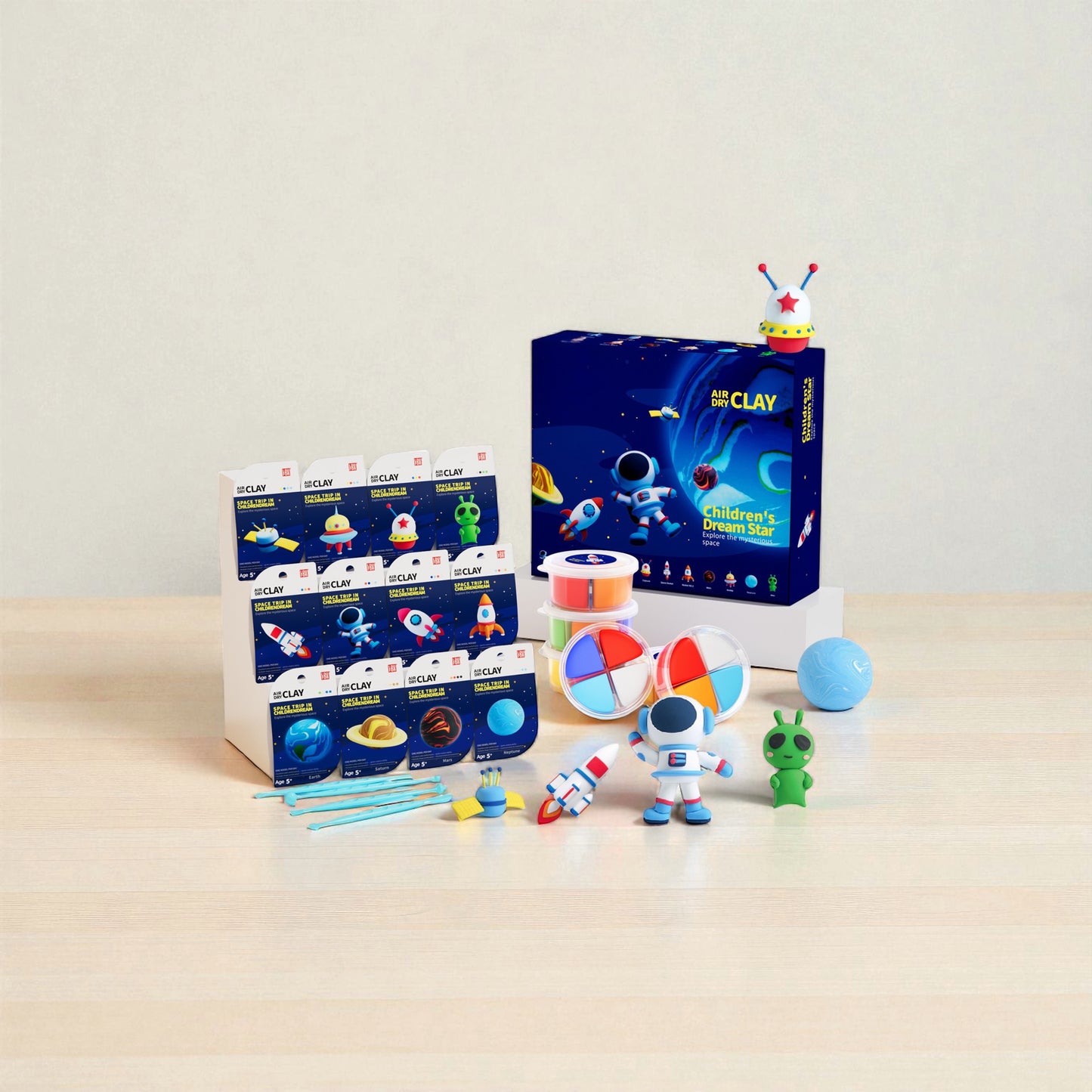 Space-themed kids craft kit for creative play and learning – includes materials to make rockets, astronauts, and planets. A fun, educational gift for children who love science, art, and screen-free activities.