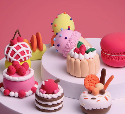 Dessert-inspired art and craft set with 12 sweet designs – a delightful birthday or holiday gift for kids who love creative play and hands-on learning.