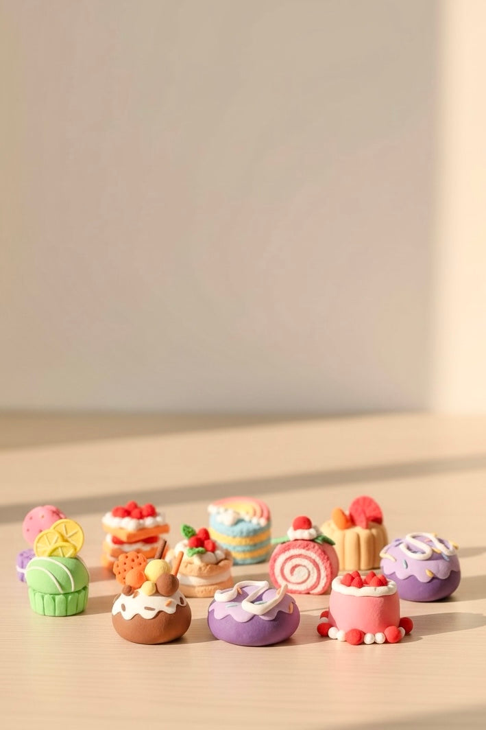 Kids creating animal figures from colorful air dry clay in a DIY craft kit, developing creativity and fine motor skills through hands-on Montessori play.