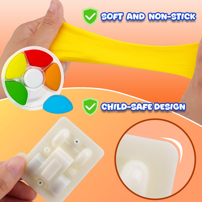 Soft and stretchy air dry clay demonstration showing flexible non sticky texture, easy modeling clay for kids and beginners, safe child friendly material for DIY toy making, OLIHUG clay kits made with Loufor air dry clay for smooth sculpting experience
