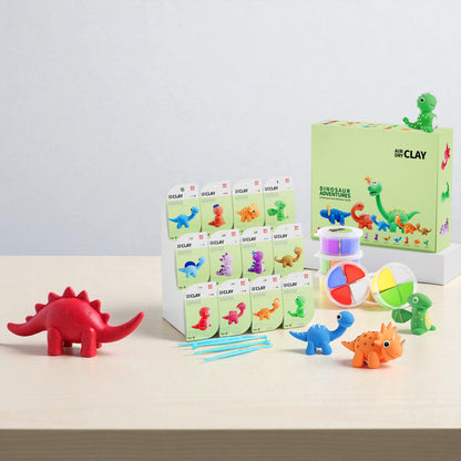 Dinosaur craft kit for kids and families – fun creative activity to make colorful dinosaur figures together. A perfect educational gift for children who love art, imagination, and screen-free play.