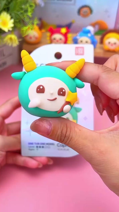 Zodiac Air Dry Clay Kit – Creative Montessori Gift for Kids & Adults