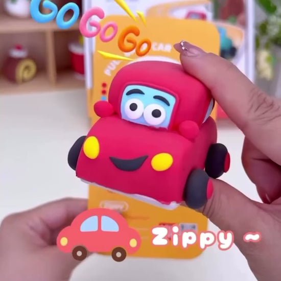 Air dry clay car kit with colorful racing cars, clay tubs, sculpting tools and packaging box, build and play DIY toy set for kids, screen free creative activity that develops fine motor skills and imagination, non toxic soft clay kit by OLIHUG made with Loufor air dry clay, perfect gift for toddlers and children