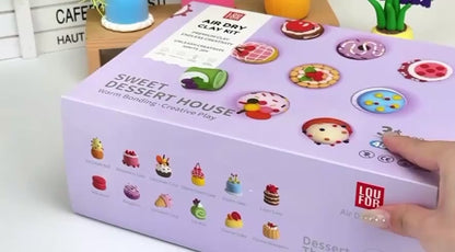 Air Dry Clay for Kids - Modeling Clay Kits, Sweet Dessert House Gift Box